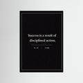 NOIR COLLECTION — No. 02 | Succes is a result of disciplined action